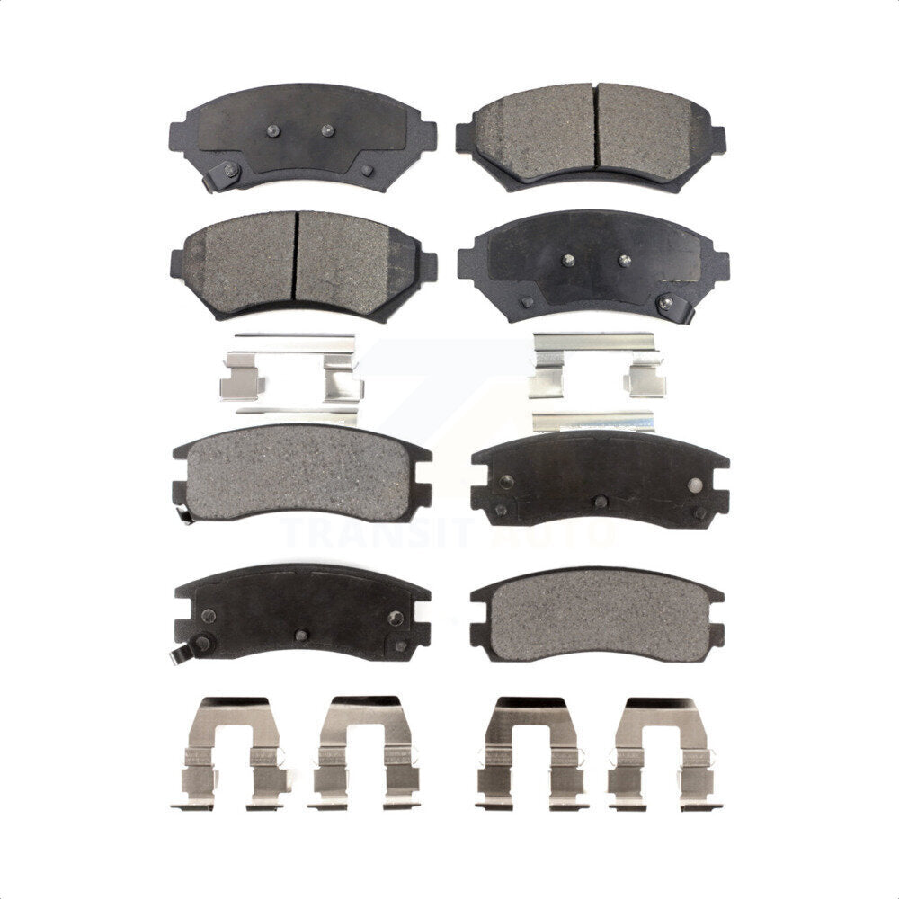 Front Rear Semi-Metallic Brake Pads Kit For Buick LeSabre Cadillac DeVille Park Avenue Pontiac Bonneville Eldorado Oldsmobile Aurora Seville Riviera KPF-100330