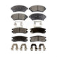 Front Rear Semi-Metallic Brake Pads Kit For Chevrolet Impala Buick Century Pontiac Grand Prix Venture Monte Carlo Regal Oldsmobile Intrigue Montana KPF-100331