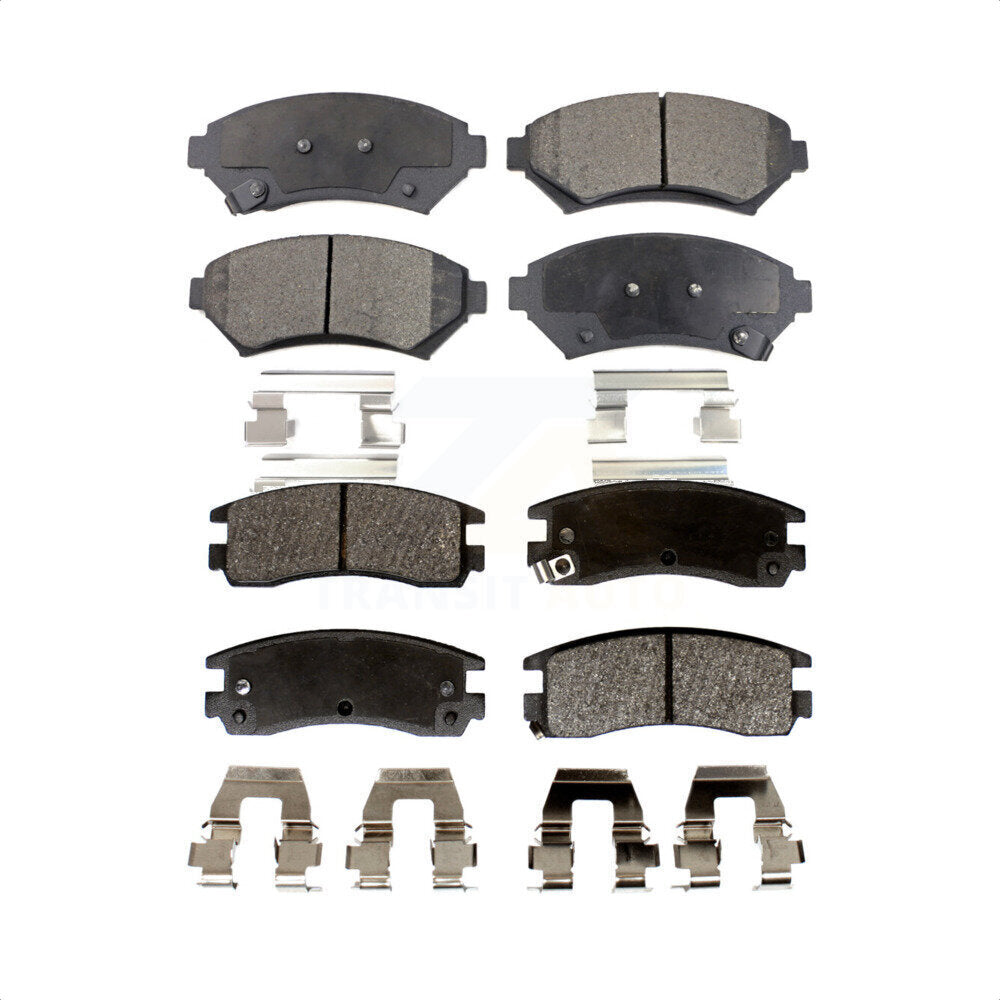 Front Rear Semi-Metallic Brake Pads Kit For Chevrolet Impala Buick Century Pontiac Grand Prix Venture Monte Carlo Regal Oldsmobile Intrigue Montana KPF-100331