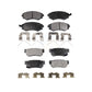 Front Rear Semi-Metallic Brake Pads Kit For Hyundai Sonata Kia Optima Magentis KPF-100334