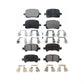 Front Rear Semi-Metallic Brake Pads Kit For Toyota Camry Avalon Solara KPF-100337