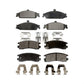 Front Rear Semi-Metallic Brake Pads Kit For Pontiac Grand Am Oldsmobile Alero KPF-100342