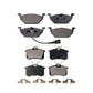 Front Rear Semi-Metallic Brake Pads Kit For Volkswagen Jetta Beetle Golf City KPF-100347