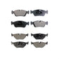 Front Rear Semi-Metallic Brake Pads Kit For BMW 325i 325Ci Z4 323i 325xi 328i 323Ci 318ti 318i 328Ci 323is 328is 318is 320i KPF-100348