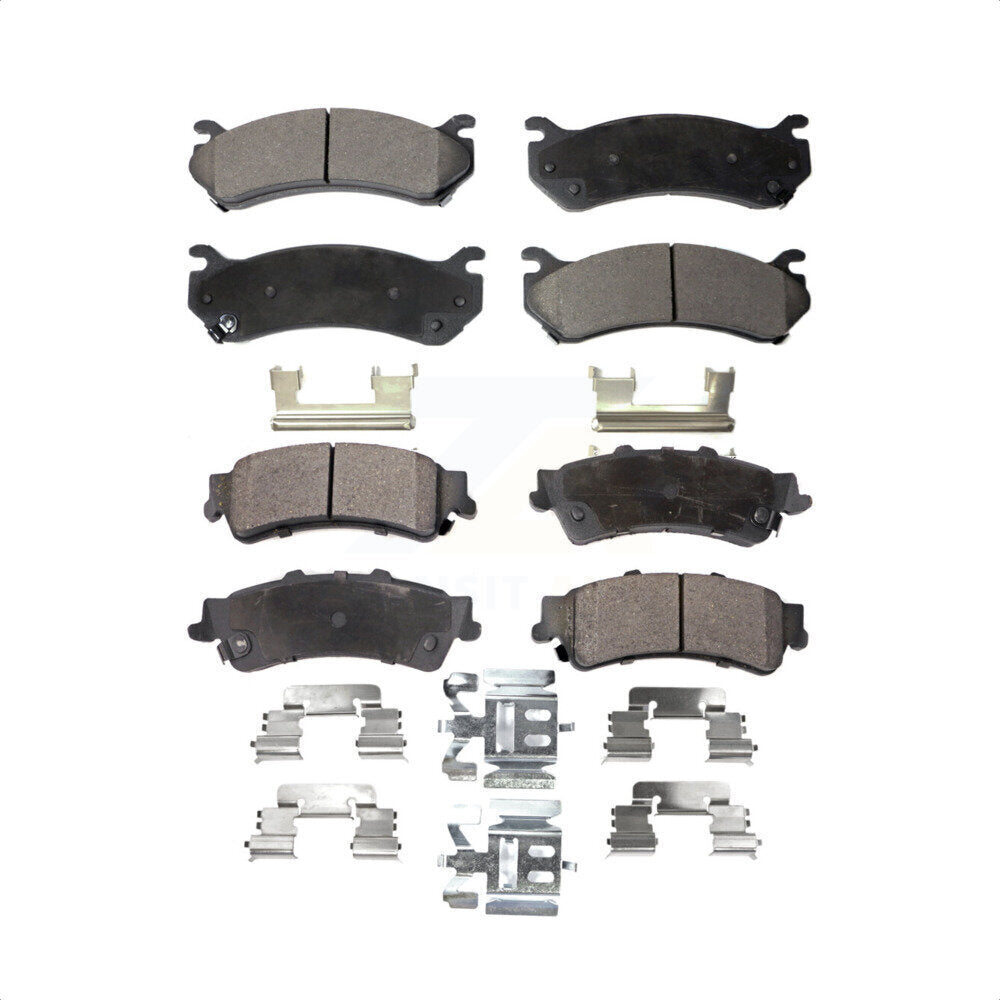 Front Rear Semi-Metallic Brake Pads Kit For Chevrolet Silverado 1500 GMC Sierra Classic Suburban Tahoe Astro Yukon XL Safari KPF-100355