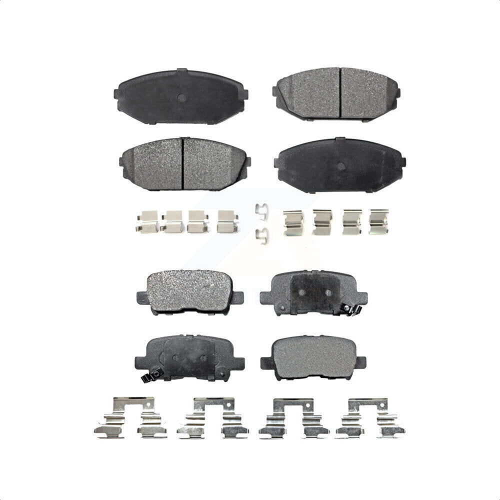 Front Rear Semi-Metallic Brake Pads Kit For Honda Odyssey Acura MDX KPF-100362