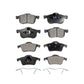 Front Rear Semi-Metallic Brake Pads Kit For Volvo S60 V70 XC70 S80 KPF-100363