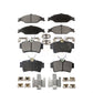 Front Rear Semi-Metallic Brake Pads Kit For Ford Mustang KPF-100365