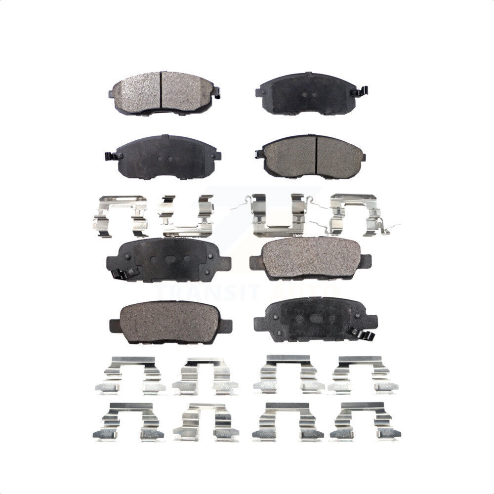 Front Rear Semi-Metallic Brake Pads Kit For Nissan Altima Sentra Juke Infiniti G35 350Z INFINITI KPF-100369