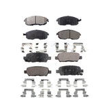 Front Rear Semi-Metallic Brake Pads Kit For Nissan Altima Sentra Juke Infiniti G35 350Z INFINITI KPF-100369