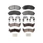 Front Rear Semi-Metallic Brake Pads Kit For 2001 Ford Explorer Sport KPF-100375