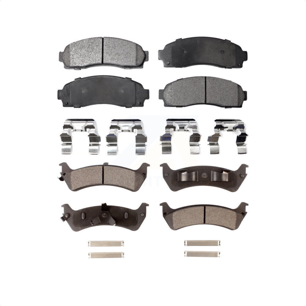 Front Rear Semi-Metallic Brake Pads Kit For 2001 Ford Explorer Sport KPF-100375