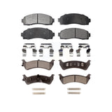 Front Rear Semi-Metallic Brake Pads Kit For 2001 Ford Explorer Sport KPF-100375
