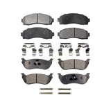 Front Rear Semi-Metallic Brake Pads Kit For Ford Explorer Mercury Mountaineer KPF-100376