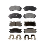 Front Rear Semi-Metallic Brake Pads Kit For Buick Rendezvous Chevrolet Venture Pontiac Montana Aztek Oldsmobile Silhouette KPF-100384