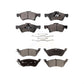 Front Rear Semi-Metallic Brake Pads Kit For Dodge Grand Caravan Chrysler Town & Country Voyager KPF-100395