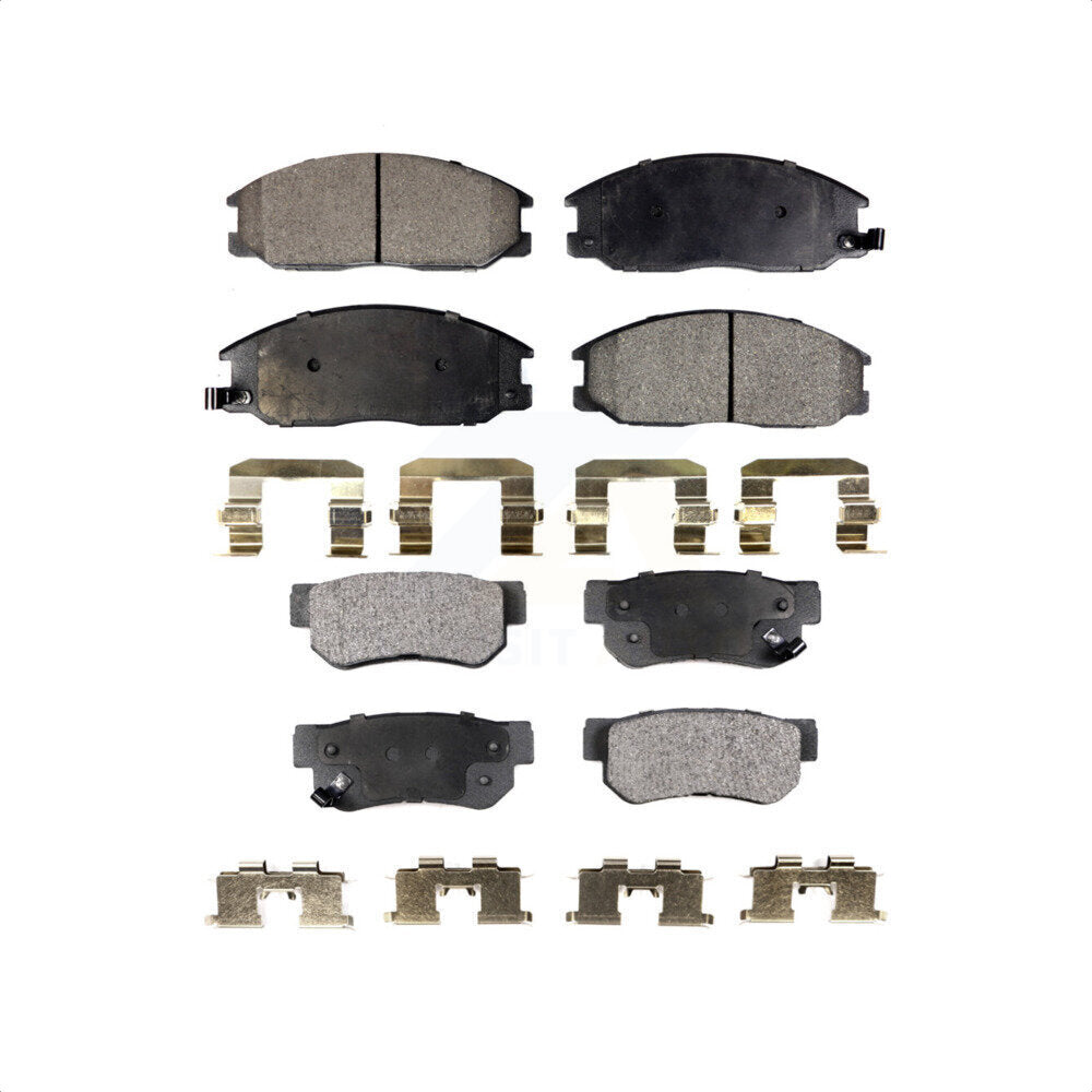 Front Rear Semi-Metallic Brake Pads Kit For Hyundai Santa Fe XG350 Kia Amanti XG300 KPF-100396
