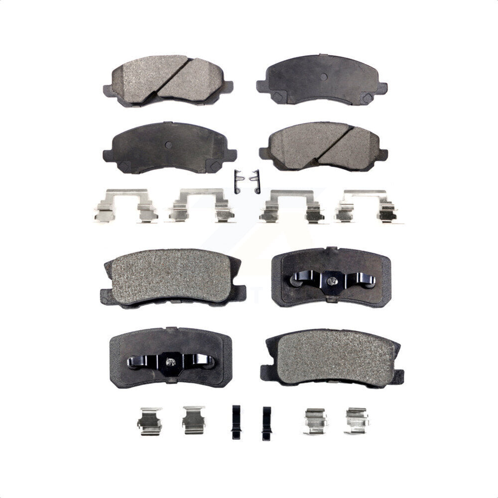 Front Rear Semi-Metallic Brake Pads Kit For Jeep Patriot Compass Chrysler Dodge Avenger Mitsubishi Sebring 200 Lancer Outlander Sport RVR KPF-100401