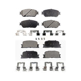 Front Rear Semi-Metallic Brake Pads Kit For Toyota Camry Lexus ES330 ES300 KPF-100409