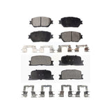 Front Rear Semi-Metallic Brake Pads Kit For Toyota Camry Vehicles Manufactured In Japan KPF-100413