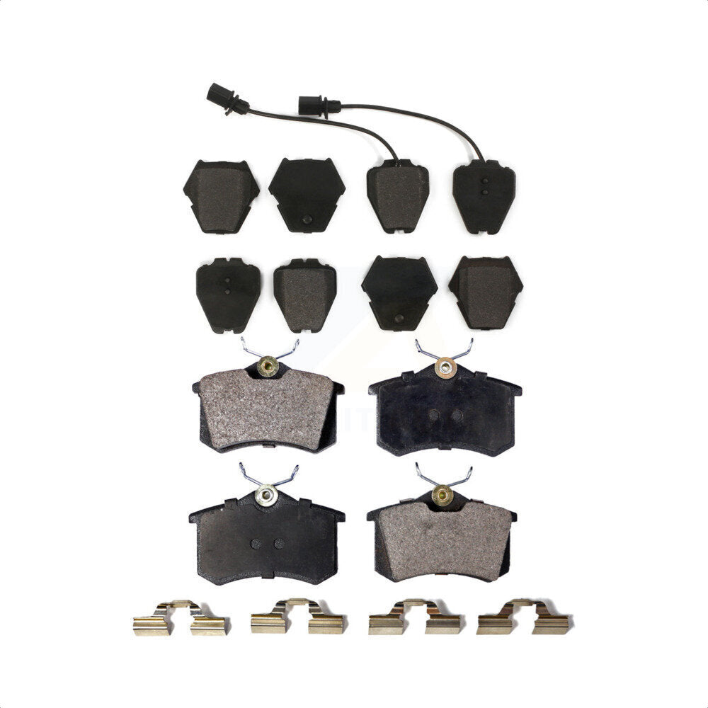 Front Rear Semi-Metallic Brake Pads Kit For Volkswagen Passat Audi A6 Quattro Allroad S4 A4 A8 S6 KPF-100419