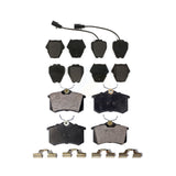 Front Rear Semi-Metallic Brake Pads Kit For Volkswagen Passat Audi A6 Quattro Allroad S4 A4 A8 S6 KPF-100419