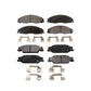 Front Rear Semi-Metallic Brake Pads Kit For Cadillac Pontiac Grand Prix CTS STS KPF-100430