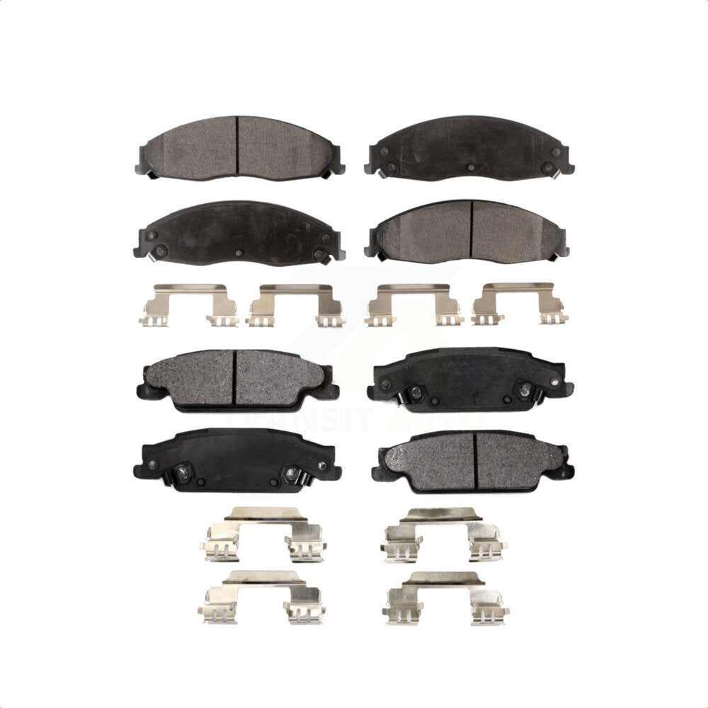 Front Rear Semi-Metallic Brake Pads Kit For Cadillac Pontiac Grand Prix CTS STS KPF-100430