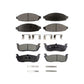 Front Rear Semi-Metallic Brake Pads Kit For 2003-2010 Lincoln Town Car Limousine KPF-100437