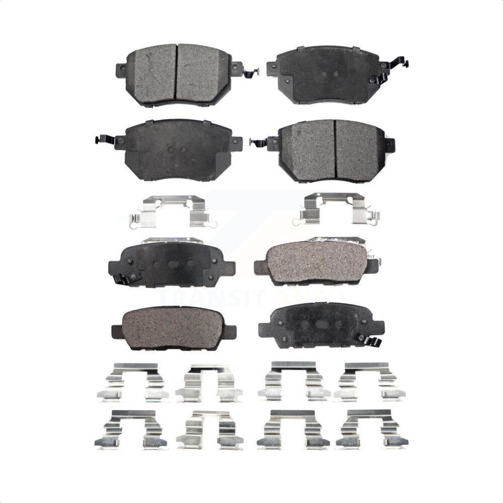 Front Rear Semi-Metallic Brake Pads Kit For Nissan Murano Altima Maxima INFINITI FX35 FX45 KPF-100456