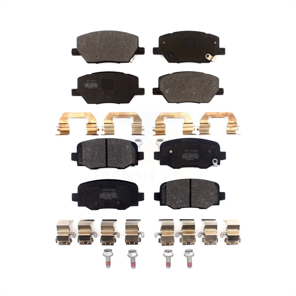 Front Rear Semi-Metallic Brake Pads Kit For Jeep Renegade Fiat 500X KPF-100483