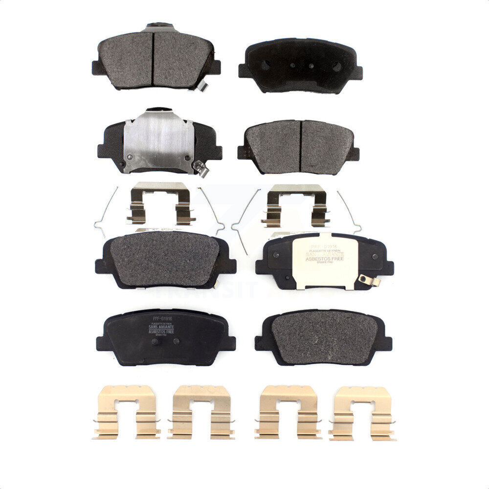 Front Rear Semi-Metallic Brake Pads Kit For Kia Sorento Hyundai Santa Fe Sport KPF-100485