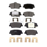 Front Rear Semi-Metallic Brake Pads Kit For Kia Sorento Hyundai Santa Fe Sport KPF-100485