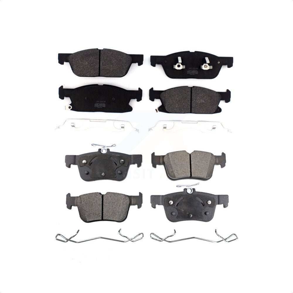 Front Rear Semi-Metallic Brake Pads Kit For Ford Fusion Lincoln MKZ Continental KPF-100486