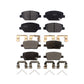 Front Rear Semi-Metallic Brake Pads Kit For Chevrolet Camaro Without Brembo Calipers KPF-100491