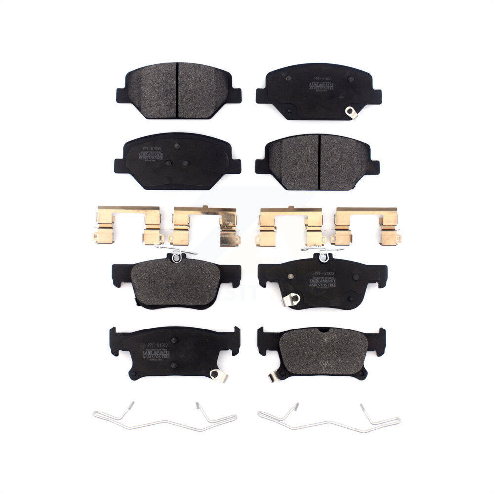 Front Rear Semi-Metallic Brake Pads Kit For Buick Envision KPF-100492