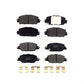 Front Rear Semi-Metallic Brake Pads Kit For Honda CR-V KPF-100496