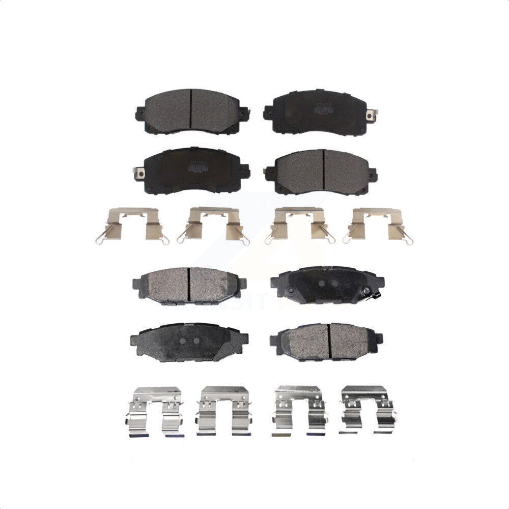 Front Rear Semi-Metallic Brake Pads Kit For Subaru Crosstrek Impreza KPF-100497