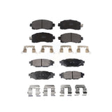 Front Rear Semi-Metallic Brake Pads Kit For Subaru Crosstrek Impreza KPF-100497