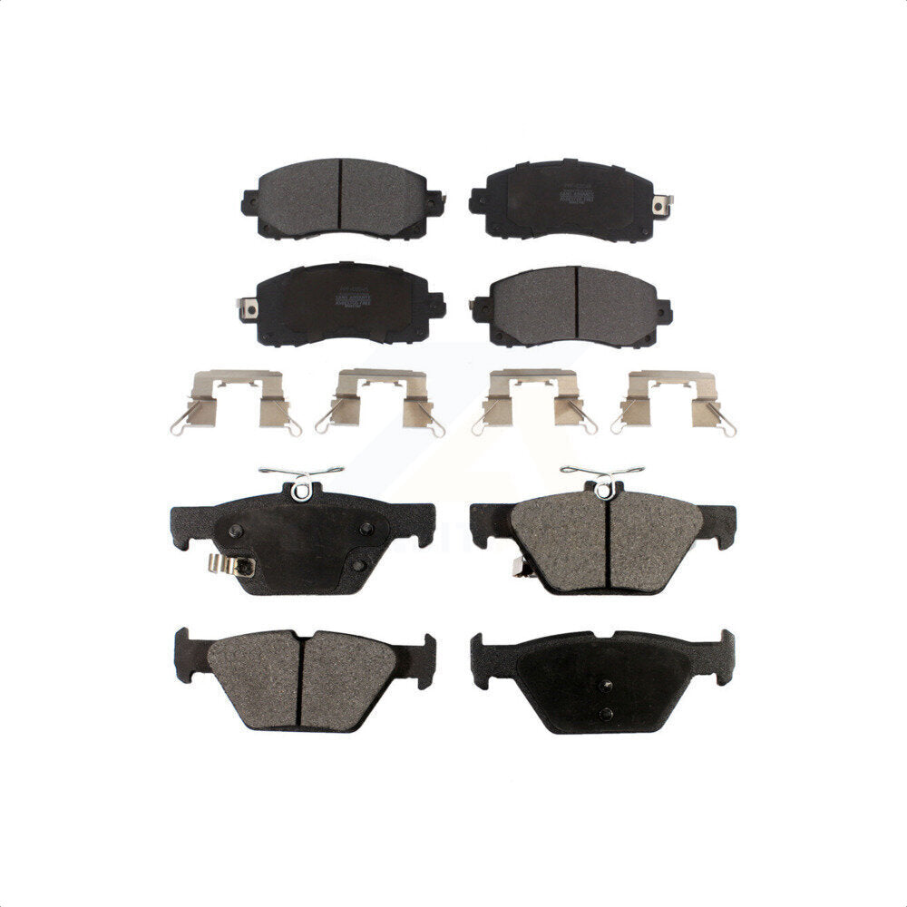 Front Rear Semi-Metallic Brake Pads Kit For Subaru Forester Crosstrek Outback Legacy KPF-100498