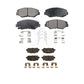 Front Rear Semi-Metallic Brake Pads Kit For 2016 Honda CR-Z KPF-100499