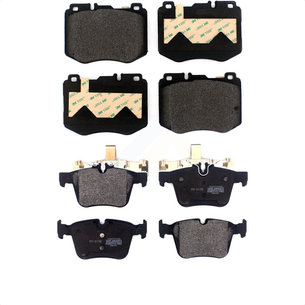 Front Rear Semi-Metallic Brake Pads Kit For Mercedes-Benz C300 C400 C350e KPF-100504