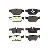 Front Rear Semi-Metallic Brake Pads Kit For 2018-2019 Volvo XC60 With 345mm Diameter Rotor KPF-100507