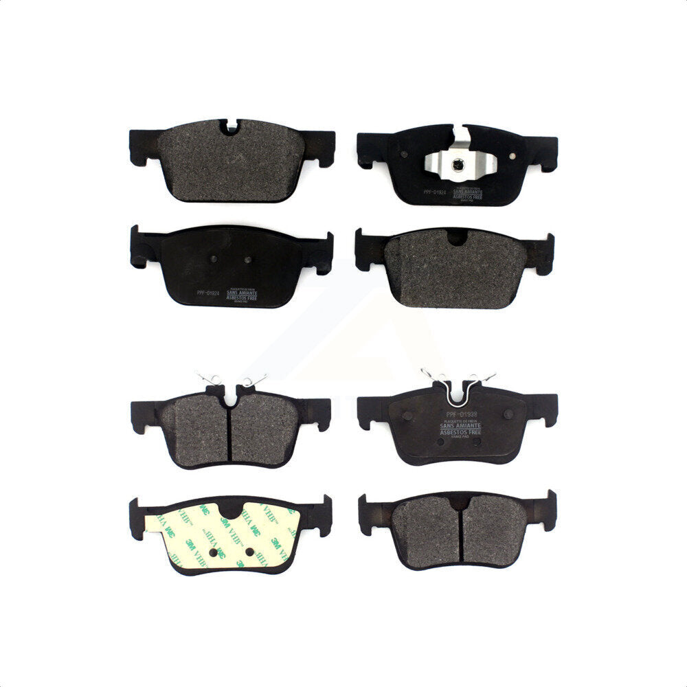 Front Rear Semi-Metallic Brake Pads Kit For 2018-2019 Volvo XC60 With 322mm Diameter Rotor KPF-100511