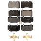 Front Rear Semi-Metallic Brake Pads Kit For Chevrolet Corvette Camaro KPF-100513