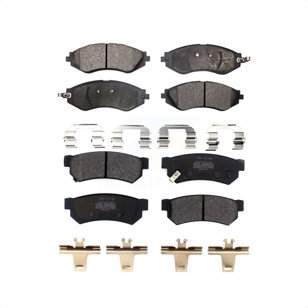 Front Rear Semi-Metallic Brake Pads Kit For Chevrolet Spark EV KPF-100514