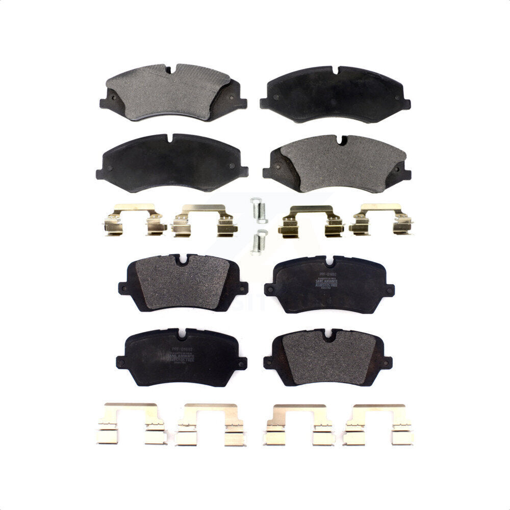 Front Rear Semi-Metallic Brake Pads Kit For Land Rover Range Sport Discovery KPF-100520