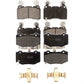 Front Rear Semi-Metallic Brake Pads Kit For Chevrolet Corvette Camaro KPF-100522