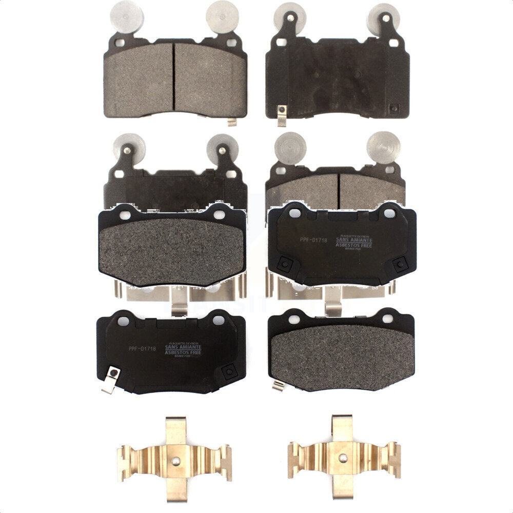 Front Rear Semi-Metallic Brake Pads Kit For Chevrolet Corvette Camaro KPF-100522