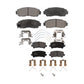 Front Rear Semi-Metallic Brake Pads Kit For 2019-2022 Honda Passport KPF-100524